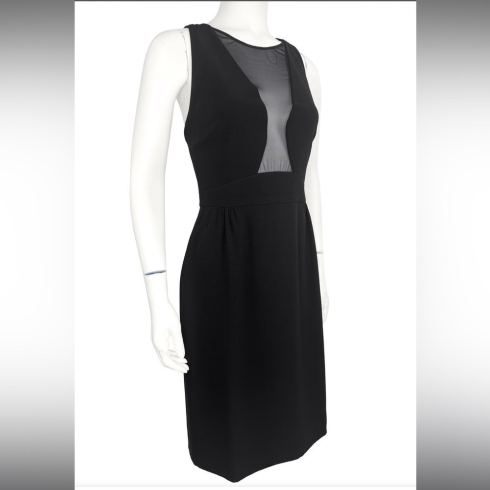 Giorgio Armani 80’s Black Illusion Neckline Cocktail Dress
